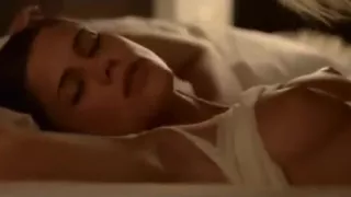 Busty girl teasing herself