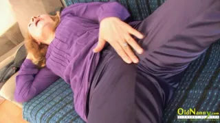 OldNannY Horny Mature Sofia Playing with Herself