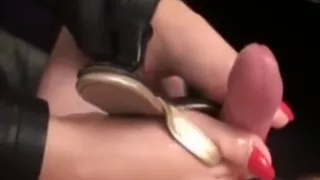 annys sandals footjob toe insertion