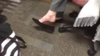 MA shoeplay dangling and barefoot 8/9