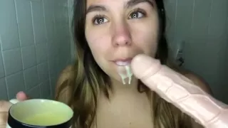 Merry Christmas from my dildo and I. Creamiest egg nog.