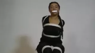 Slouch sock ebony bondage