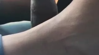 Footjob With A Ebony Milf