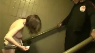 Chav fucked outside on council estate