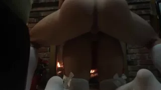 Santa's little 18 yr old helper gets FAT CHRISTMAS COCK! (Sexy Real Couple)