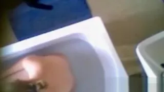 My BBW sister fingering in bath