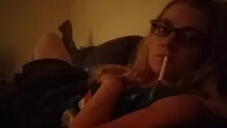 Nonchalantly climaxing beside him