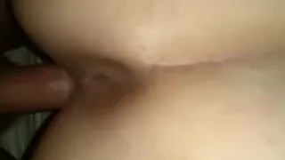 Wife doggy fuck dripping creampie