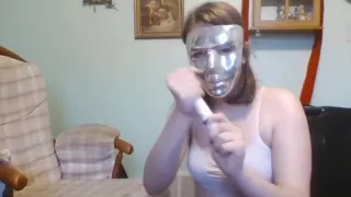 Mia Uses Lotion on and Takes a Toy in the Ass