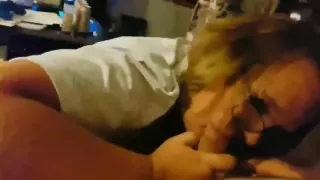 The Slut Scarlett sucks cock POV