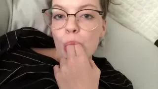 fingering my pink pussy while bf & friends are right outside my door