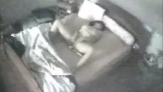 Hidden cam caught my horny mom masturbating on bed