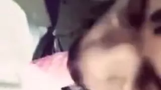 Hot black girl pegging her mans ass and mouth in public