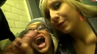 Two girls one cock one big load