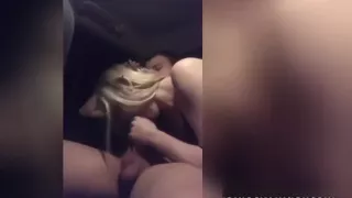 Hot Blonde Tinder Date Sucks My Dick In The Back Seat