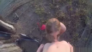 Cute Girlfriend Gives An Outdoor Blowjob And Gets Fucked