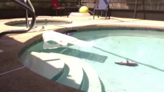 Pool is not only for swimming as you can see