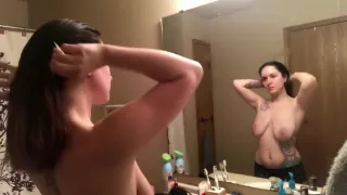 Voyeur Spying on Girl Topless