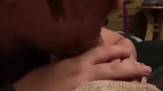 Art of blowjobing leads to a huge cum load