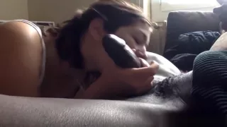 Black lollipop is the sweetest candy for a white girl