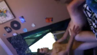 Homemade video of a couple doggy styling