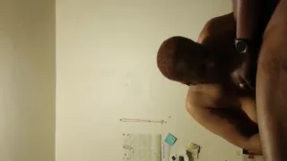 Short haired and old black girl giving head