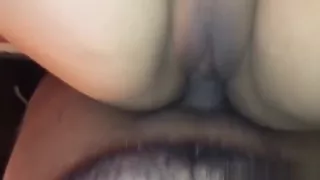 Ebony couple having sex in a missionary position