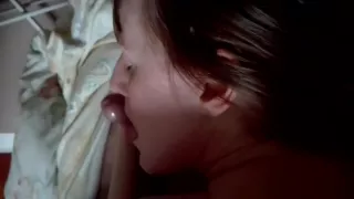 She is even too lazy to suck my cock properly