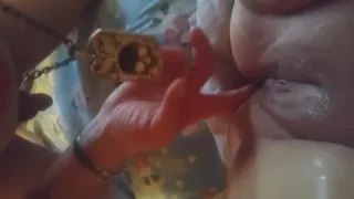 Wife squirting after hubby is done licking her