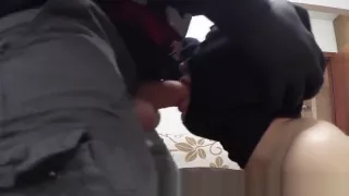 A Load Of Cum In The Mouth Of This Submissive Masked Slut Who Swallowed All