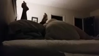 Chris eating beccas pussy