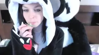 Slender Tanned Teen Girl Toys Her Shaved Twat On Webcam Part 03