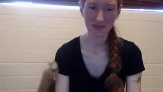 Hot Natural Hairy Redhead Masturbates Solo to Orgasm Part 02