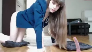 Teen with wonderful body anal toying Part 01