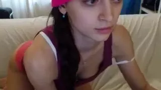 Sexy redhead fingers and toys her wet pussy solo Part 02