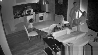 night sex in the kitchen - SASHA & DANNY №17 Cam 1 : LifeUnderCam