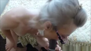 Petite chick with massive nipples liked riding my black cock