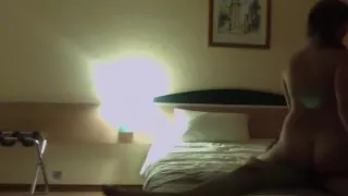 Late night fuck with a hot brunette with a round ass