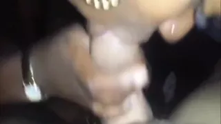 White dick penetrating a hot ebony babe's dripping wet hole