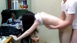 Asian teen fucked hard in her tight pink pussy