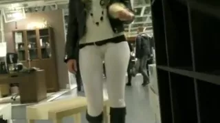 Jeny Smith Camel Toe White Leggings