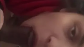 Devil eyes sucks semi till hard