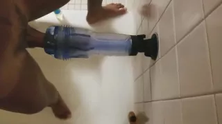 Fick meine klare Pocketpussy in der Dusche