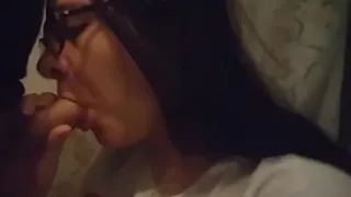 Blowjob for my husband after long day at work