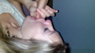 She was really determined to suck my fat cock dry