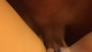 Hot amateur brunette girl riding a really big fat dick