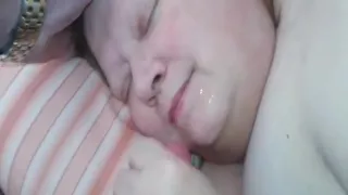 The wife is always in the mood for my hot sperm