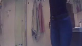 I stashed a camera in the bathroom and filmed my girl