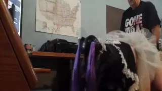 Horny elderly gentleman gently pounding a wet tunnel of love