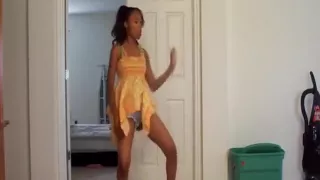 Petite Ebony teen has some sexy dance moves for sure